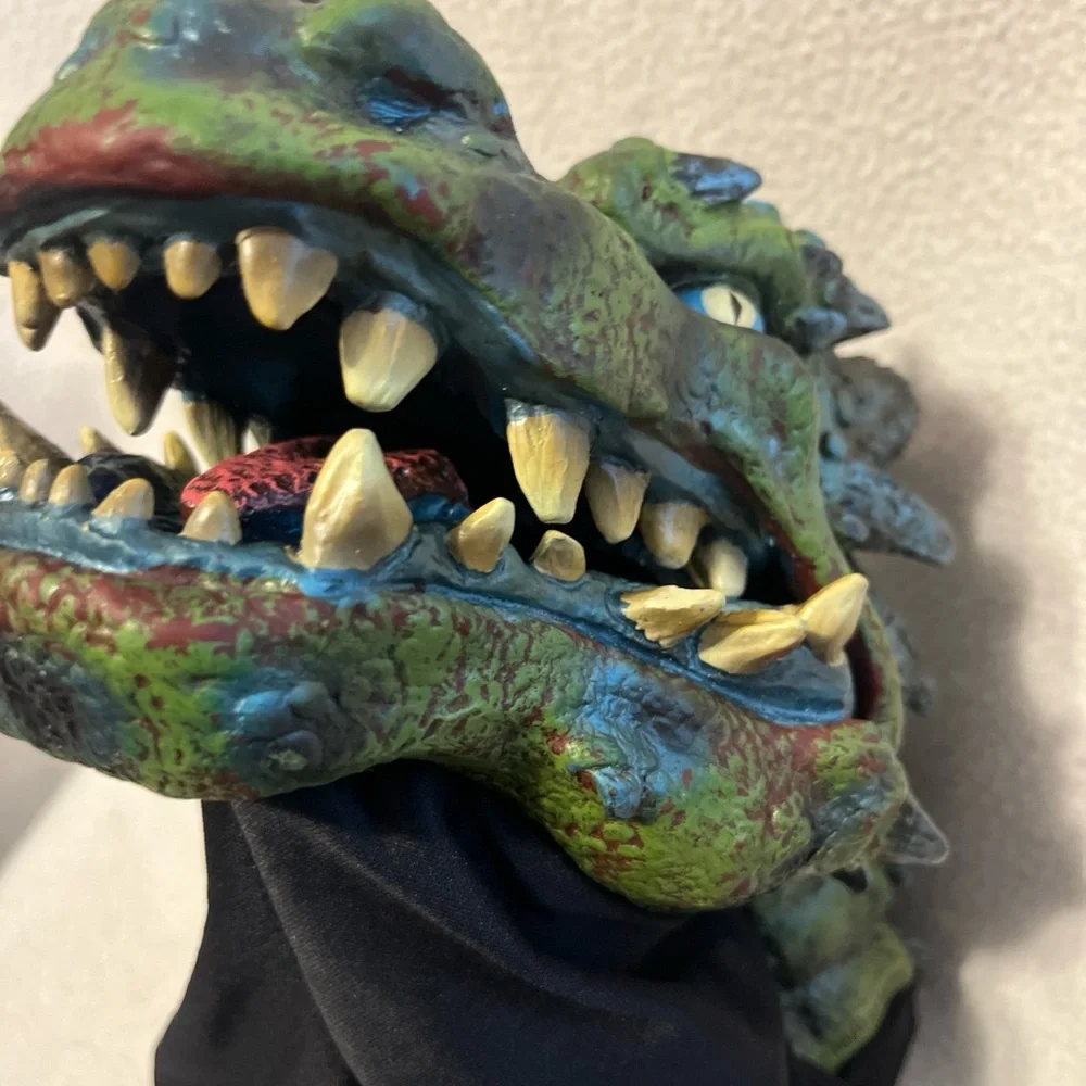 Green and Blue Reptile Habitat Accessory Dinosaur
